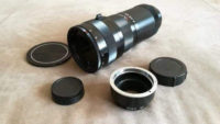 Tair 4.5/300 objektív Nikon adapterrel